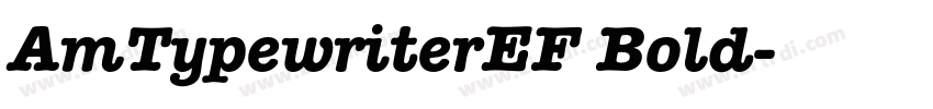 AmTypewriterEF Bold字体转换